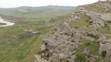 Gürcistan 'da eski bir rock kasabası, Uplistsikhe.