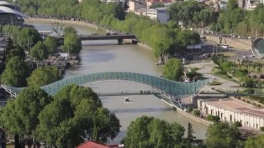 Tiflis Skyline, şehir manzarası, Gürcistan.