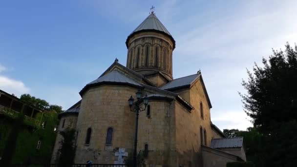 Тбилисский Сионский Собор Один Самых Выдающихся Памятников Грузинской Средневековой Архитектуры — стоковое видео