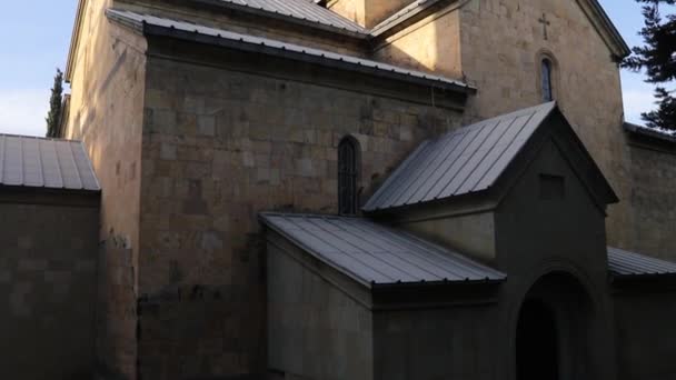 Katedrála Tbilisi Sioni Jednou Nejpozoruhodnějších Památek Gruzínské Středověké Architektury — Stock video