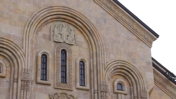 Catedral Santíssima Trindade Tbilisi Geórgia — Vídeo de Stock