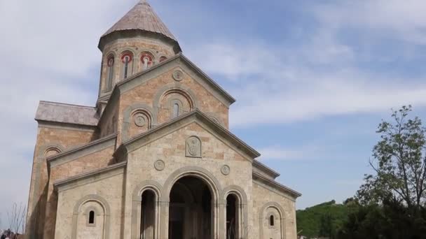Монастырь Нино Бодбе Грузия — стоковое видео