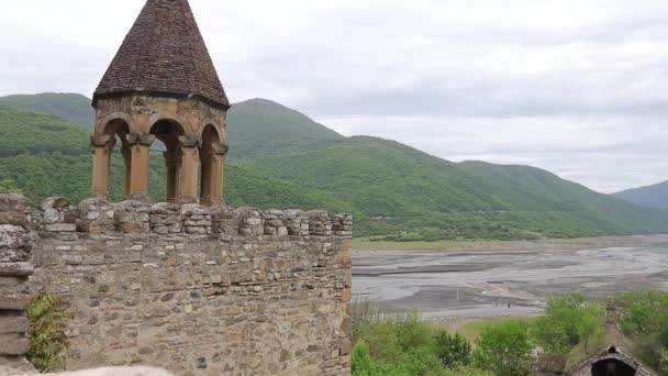 Biserica Maicii Domnului Din Cetatea Ananuri Georgia — Videoclip de stoc