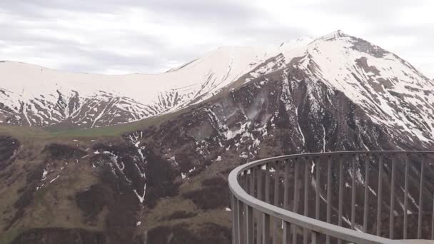Meseta Gran Cordillera Del Cáucaso Georgia — Vídeo de stock
