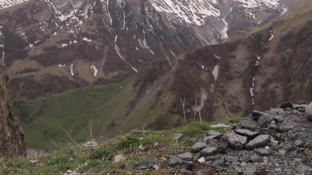 Gürcistan Daki Büyük Kafkas Dağları Platosu — Stok video