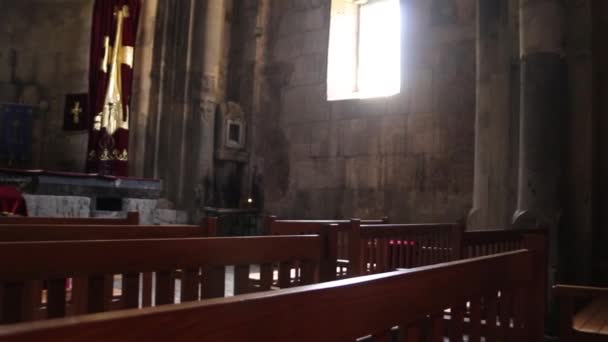 Монастырь Ахпат Один Самых Больших Впечатляющих Монастырей Армении — стоковое видео