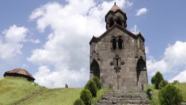 Καμπαναριό Στη Μονή Haghpat Στην Αρμενία — Αρχείο Βίντεο