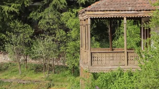 Уникальный Традиционный Архитектурный Стиль Дилижане Армения — стоковое видео