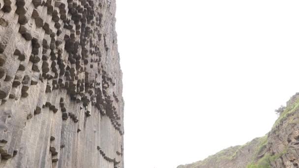 Huge Stone Pillars Known Symphony Stones Garni Gorge Armenia — Stock Video