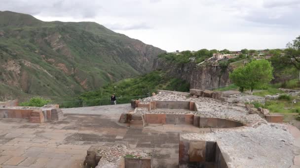 Grecko Rzymska Świątynia Garni Armenii — Wideo stockowe