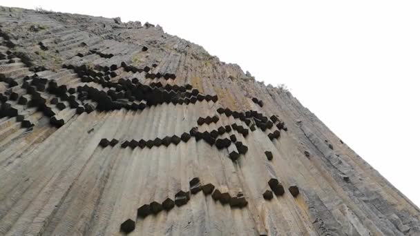 Τεράστιες Πέτρινες Κολώνες Γνωστές Συμφωνία Των Λίθων Garni Gorge Αρμενία — Αρχείο Βίντεο