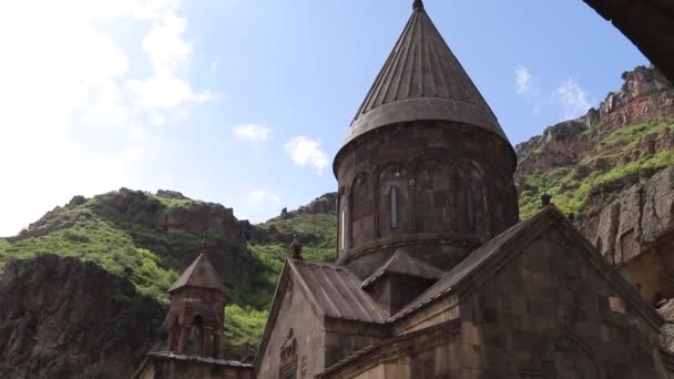 Klášter Geghard Arménii — Stock video