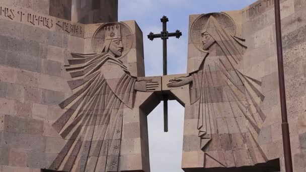 Etchmiadzin Kathedrale Die Mutterkirche Der Armenisch Apostolischen Kirche — Stockvideo