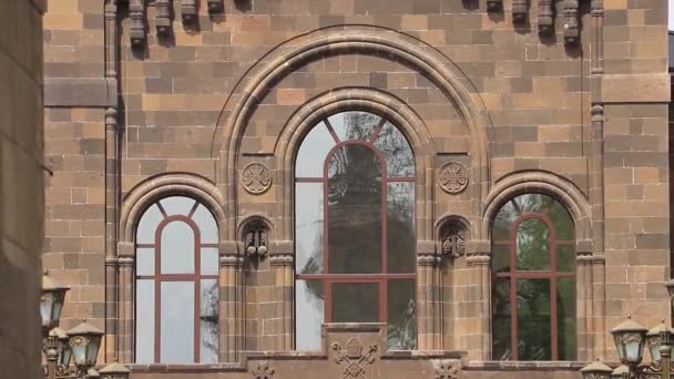 Etchmiadzins Katedral Moderkyrkan Den Armeniska Apostoliska Kyrkan — Stockvideo