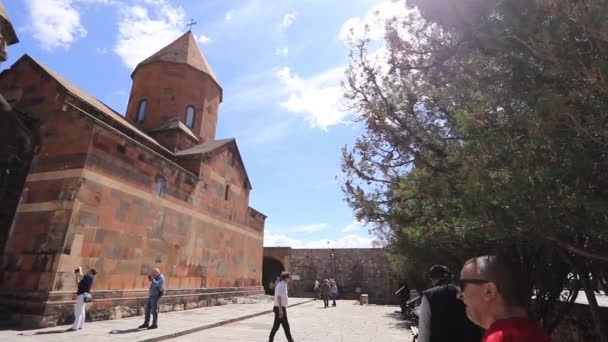 Khor Virap Ermenistan Kutsal Meryem Ana Kilisesi — Stok video