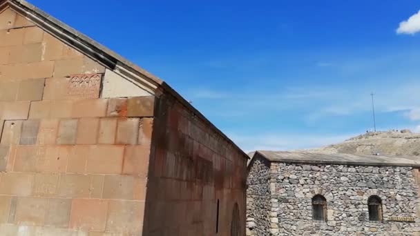 Kostel Matky Boží Khor Virap Arménie — Stock video