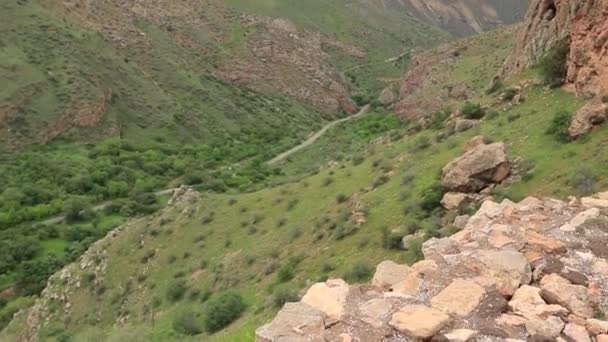 Amaghu Vadisindeki Dağlar Armania — Stok video