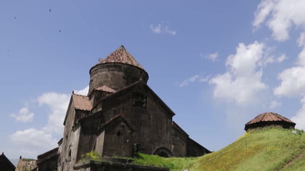 Glockenturm Und Kirche Sourb Nshan Klöster Haghpat Und Sanahin Armenien — Stockvideo