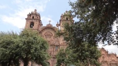 Iglesia de la Compania de Jesus, İsa Cemiyeti Kilisesi, Cusco, Peru 'daki Cizvit Kilisesi.