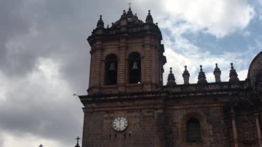 Iglesia de la Compania de Jesus, İsa Cemiyeti Kilisesi, Cusco, Peru 'daki Cizvit Kilisesi.