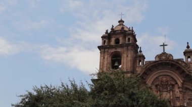 Iglesia de la Compania de Jesus, İsa Cemiyeti Kilisesi, Cusco, Peru 'daki Cizvit Kilisesi.