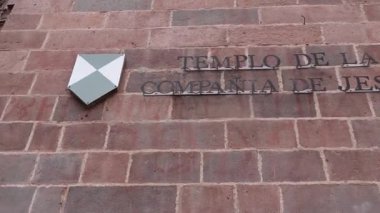 Iglesia de la Compania de Jesus, İsa Cemiyeti Kilisesi, Cusco, Peru 'daki Cizvit Kilisesi.
