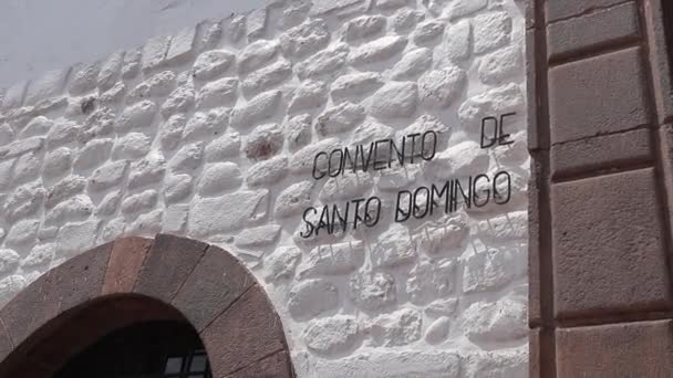 Couvent Santo Domingo Cusco Pérou — Video