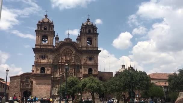 Kathedrale Von Cusco Basilika Der Jungfrau Maria Himmelfahrt Peru — Stockvideo