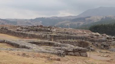 Cusco, Peru 'daki Sacsayhuaman arkeolojik bölgesi..