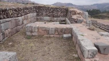 Cusco, Peru 'daki Sacsayhuaman arkeolojik bölgesi..