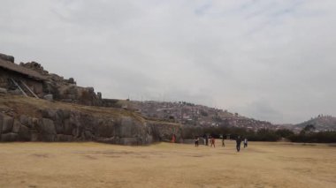 Cusco, Peru 'daki Sacsayhuaman arkeolojik bölgesi..