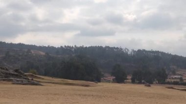 Cusco, Peru 'daki Sacsayhuaman arkeolojik bölgesi..