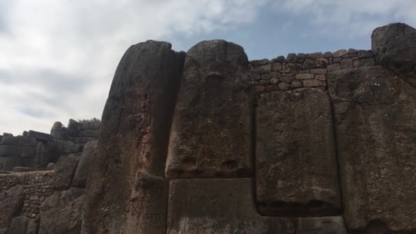 Archeologické Naleziště Sacsayhuaman Cuscu Peru — Stock video