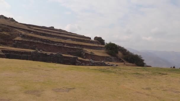 Archeologische Site Van Sacsayhuaman Cusco Peru — Stockvideo