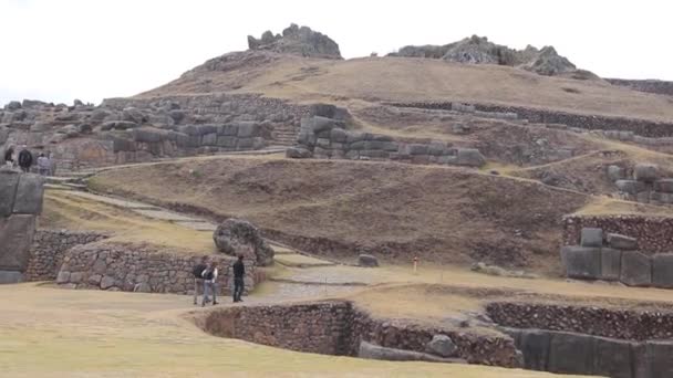 Sítio Arqueológico Sacsayhuaman Cusco Peru — Vídeo de Stock