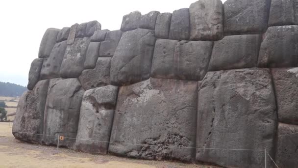 Sitio Arqueológico Sacsayhuaman Cusco Perú — Vídeos de Stock