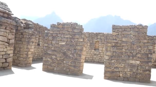 Mahkota Tanah Inca Machu Picchu Peru — Stok Video