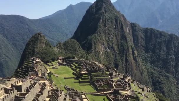 Coroana Terenului Incas Machu Picchu Peru — Videoclip de stoc