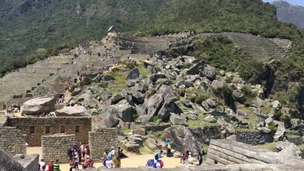 Корона Земли Инков Мачу Пикчу Перу — стоковое видео