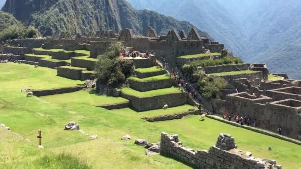 Corona Della Terra Inca Machu Picchu Perù — Video Stock