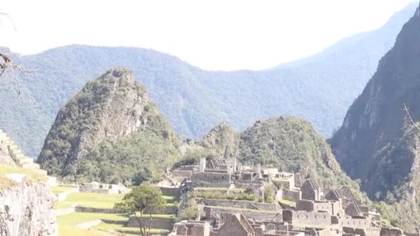 Корона Земли Инков Мачу Пикчу Перу — стоковое видео