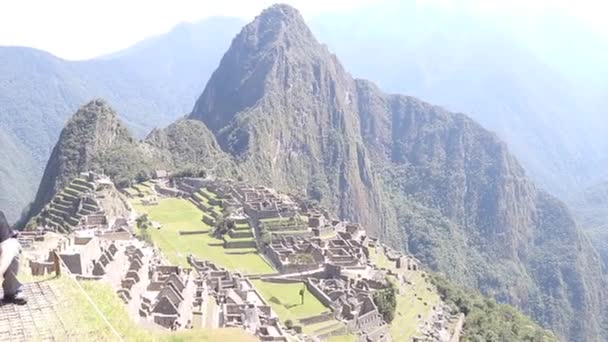 ペルーのインカの地 マチュピチュの冠 — ストック動画