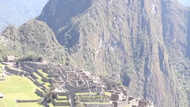 Kronan Inka Land Machu Picchu Peru — Stockvideo