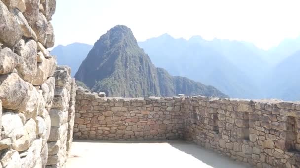 Corona Tierra Inca Machu Picchu Perú — Vídeo de stock