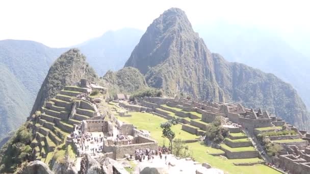 Στέμμα Της Γης Των Ίνκας Machu Picchu Στο Περού — Αρχείο Βίντεο