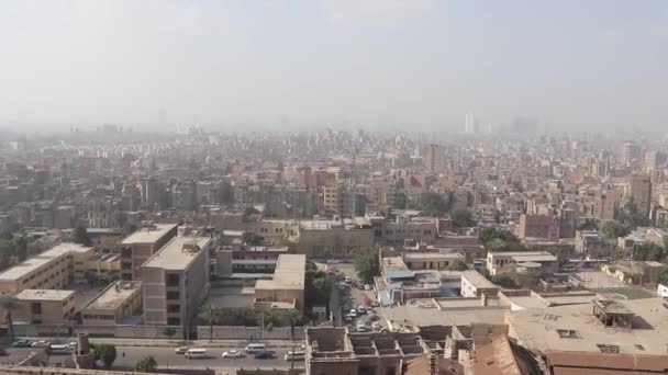 Dusty Vecchio Paesaggio Urbano Del Cairo Zona Storica Egitto — Video Stock