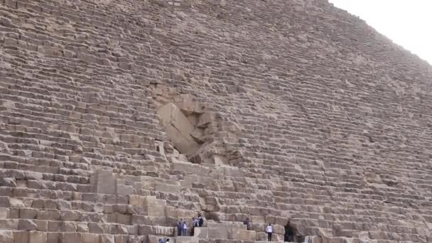 Eine Altägyptische Pyramide Von Gizeh Ägypten — Stockvideo
