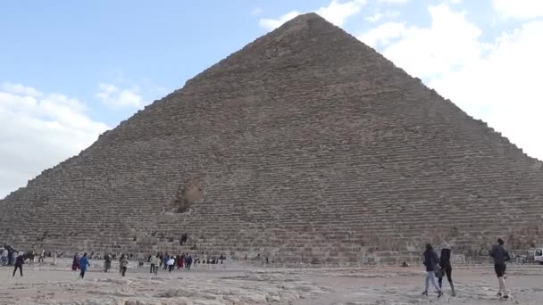 Αρχαία Αιγυπτιακή Πυραμίδα Της Γκίζας Αίγυπτος — Αρχείο Βίντεο