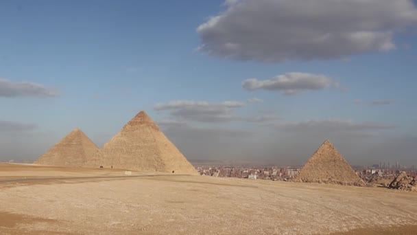 Древняя Египетская Пирамида Гиза Египет — стоковое видео