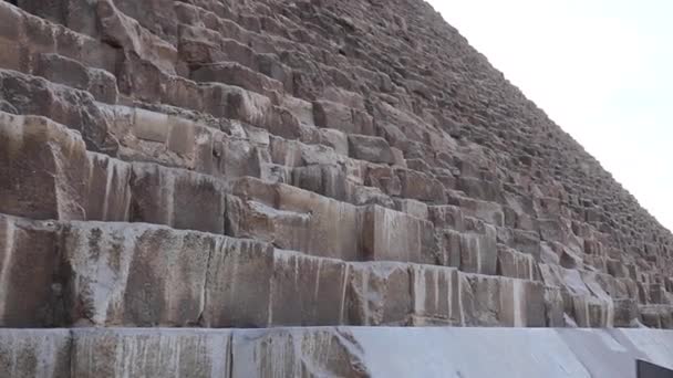 エジプトギザの古代エジプトのピラミッド — ストック動画